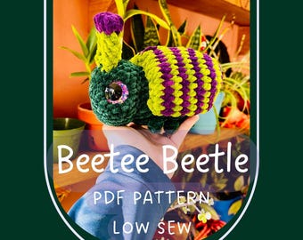 Crochet Beetle Pattern: Chunky Beetle Amigurumi Bug (PDF Instructions)