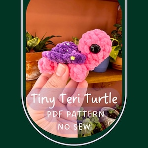 Pocket Mini Crochet Turtle Pattern: Tiny Teri Plushie (PDF Pattern)