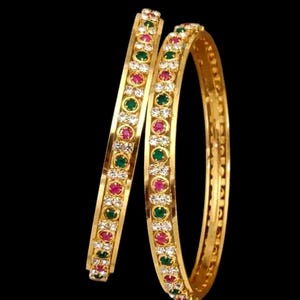Hammered Multi Round Gemstones Bangle, Antique Gold Plated Brass Bangle, Special Occasions Statement Jewelry, Gift For Mother, Gift For Her.