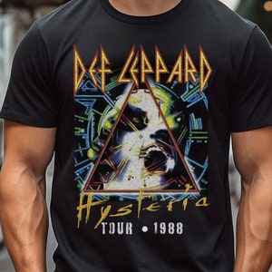 Def Leppard Hysteria Tour 1988 T-shirt Shirt Tshirt Band Tee Vintage Aesthetic