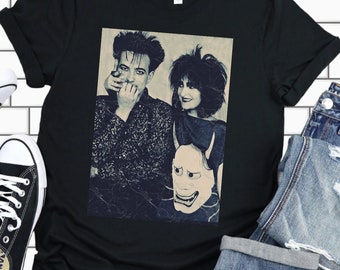 Robert Smith Siouxsie and the Banshees T Shirt Tshirt T-shirt Tee Shirt 1980s Minimalist Style Vintage Aesthetic GOTH Gothic The Cure