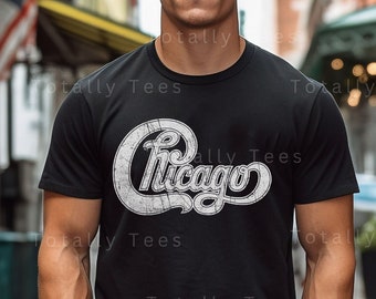 CHICAGO Logo T-shirt Shirt Tshirt Band Tee Vintage Aesthetic Distressed T shirt