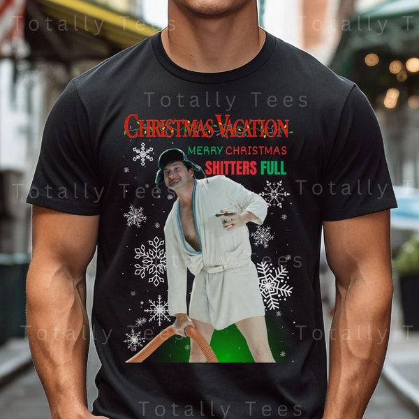 VACANCES DE NOËL T-shirt T-shirt T-shirt vintage Esthétique Cousin Eddie Shitters Chemise Complète