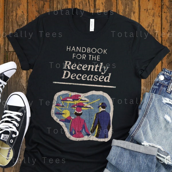 BEETLEJUICE Tshirt Handbook for the Recently Deceased T-shirt T shirt Vintage Aesthetic Shirt Distressed Tee