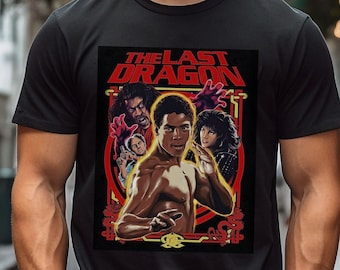 The Last Dragon Tshirt T-shirt T shirt Vintage Aesthetic Movie Poster Tee 1980s