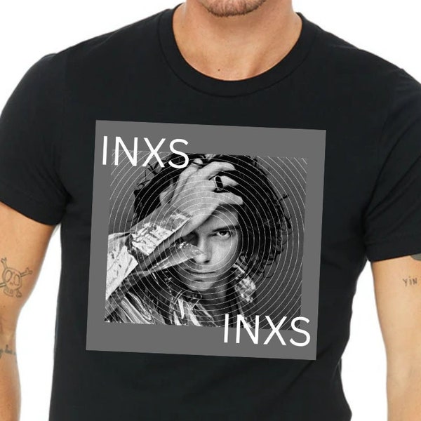 INXS T shirt Tshirt Tee Shirt Rock Band Retro Style Michael Hutchence Vintage Aesthetic