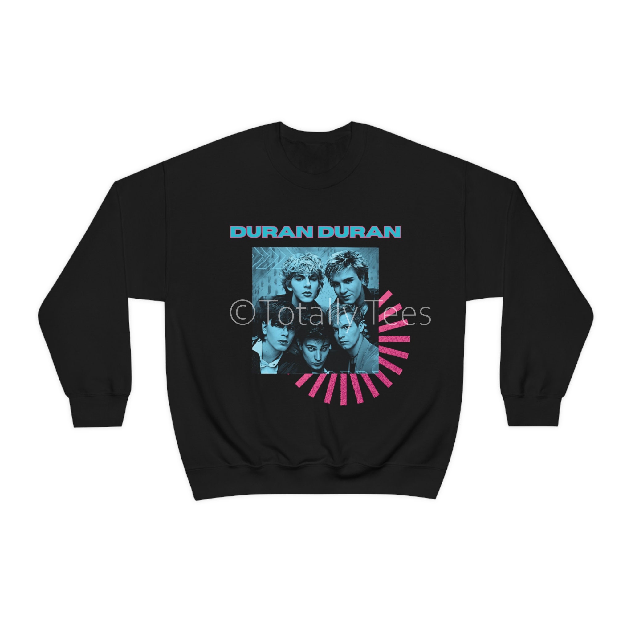 Duran Duran Sweatshirt 1980s Style Retro Black Vintage - Etsy