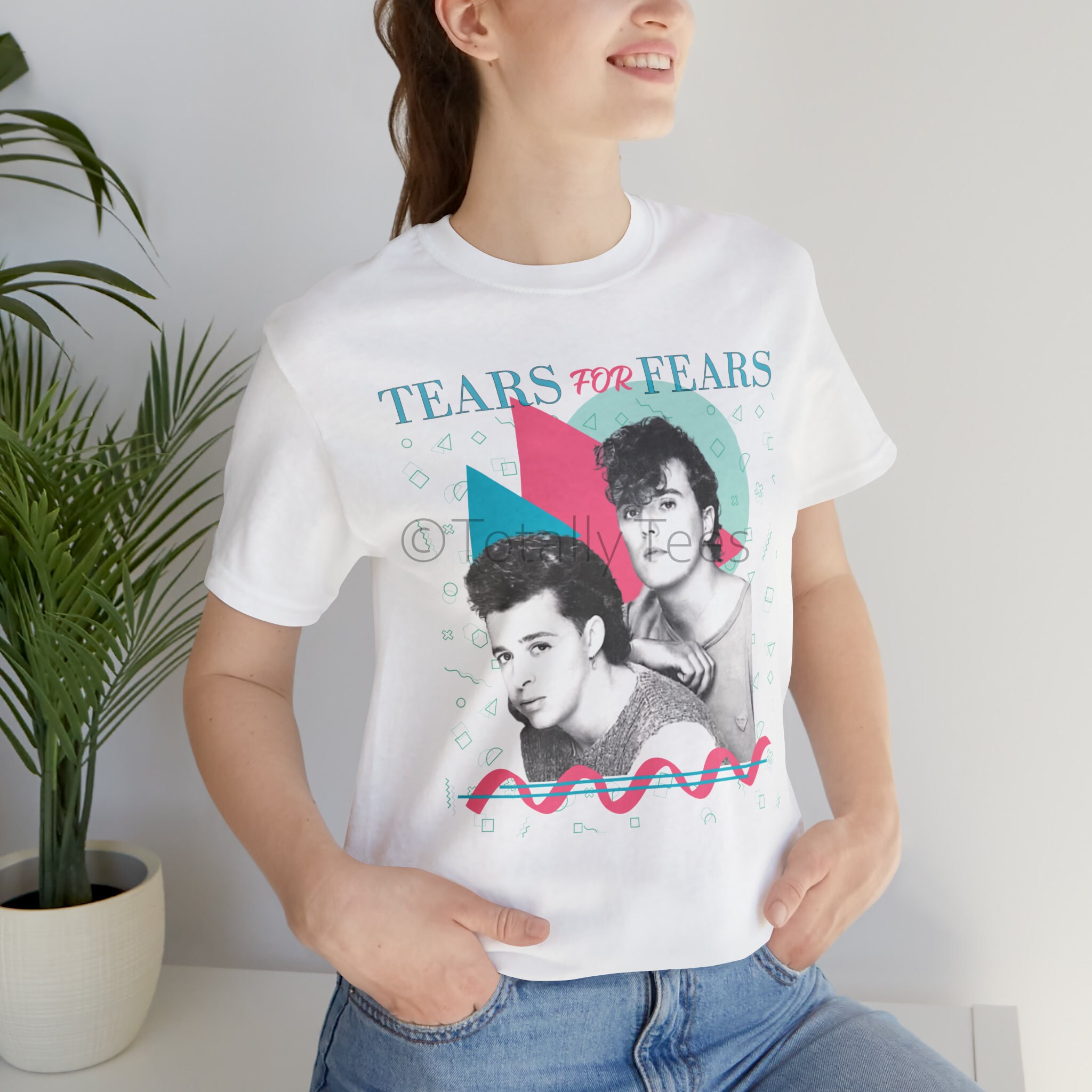 TEARS for FEARS Tshirt Tshirt T Shirt Tee Shirt Band Tee 1980s Vintage