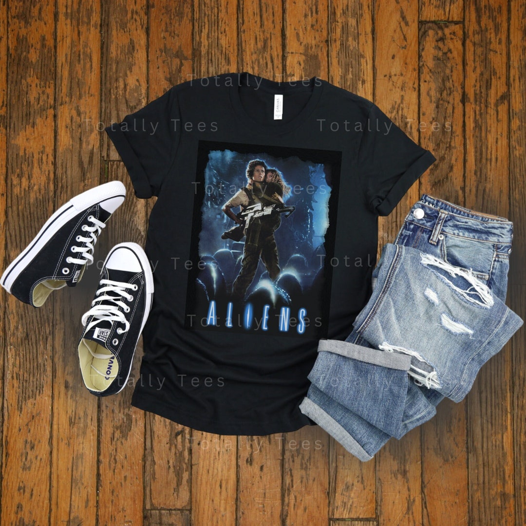 ALIENS Movie T Shirt Tshirt Tshirt Vintage Aesthetic Tee Etsy