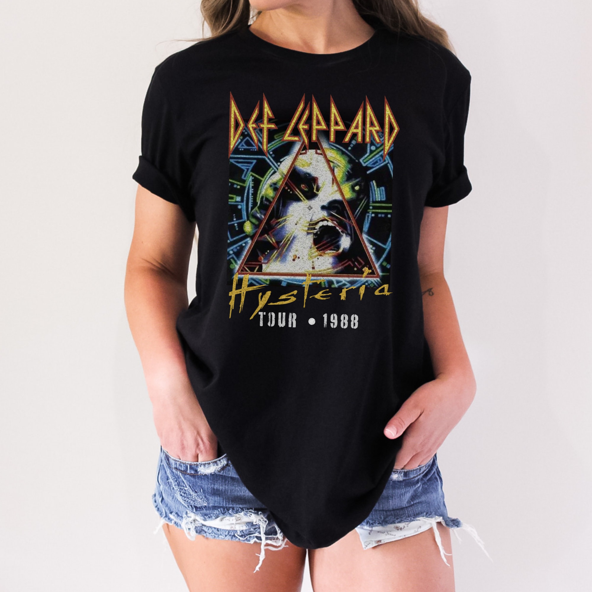 Def Leppard Hysteria Tour 1988 T-shirt Shirt Tshirt Band Tee - Etsy