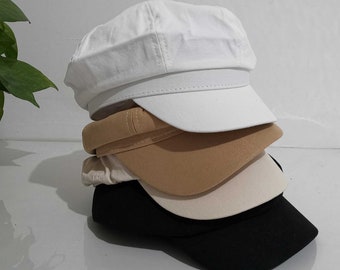 Chapeau Newsboy vintage pour femmes d’été, chapeau béret plat en coton printemps automne hiver pour femmes fille, chapeau unisexe Slouchy, chapeau béret pour femmes, son cadeau