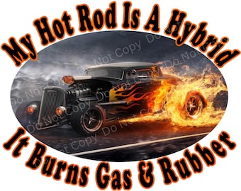 Il mio Hotrod Hot Rod è una sublimazione di file digitali PNG ibridi