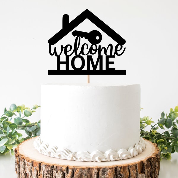 New Home Cake Topper Svg, Welcome Home Cake Topper Svg, House Warming Gift Svg, Home Sweet Home Svg, We Said Yes To The Address Svg