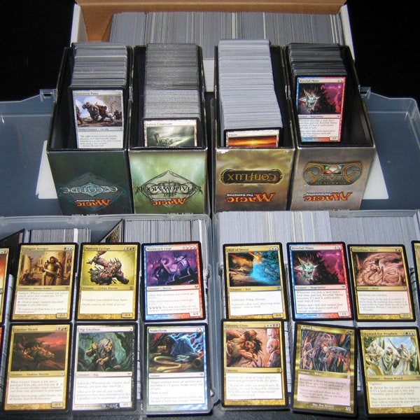 50 Multi-Color / Multicolored MTG Magic the Gathering Card Lot with Rares/mythics from Huge Collection!