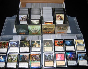 100 random BLACK Magic the Gathering MTG Card lot with RARES