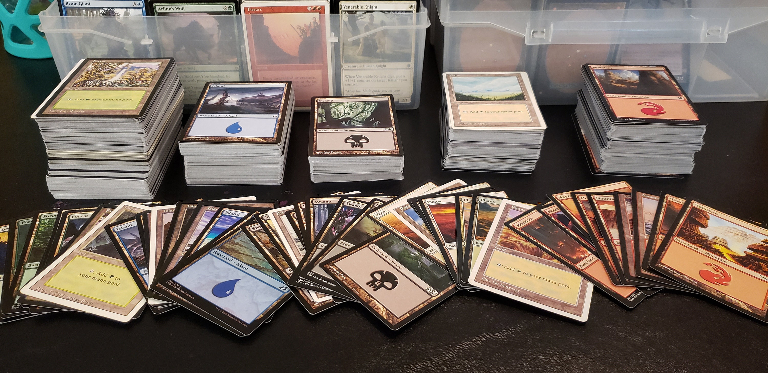 Magic: The Gathering Basic Land Lot – 500 Cards (100 Of Each Color) – English