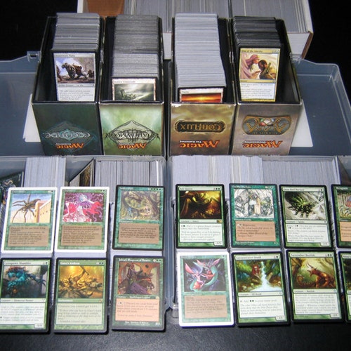 random mtg cards Magic The Gathering 100 Uncommons! NO Commons! Magic Bulk Collection Mixed Lot : Toys & Games Draw two cards 100 Random GREEN Magic the
