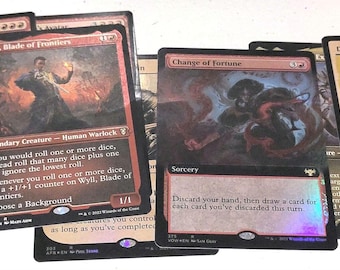 50 Assorted ALL FOIL MTG Magic the Gathering Card lot with Rares/Mythics pulled from Huge Collection!