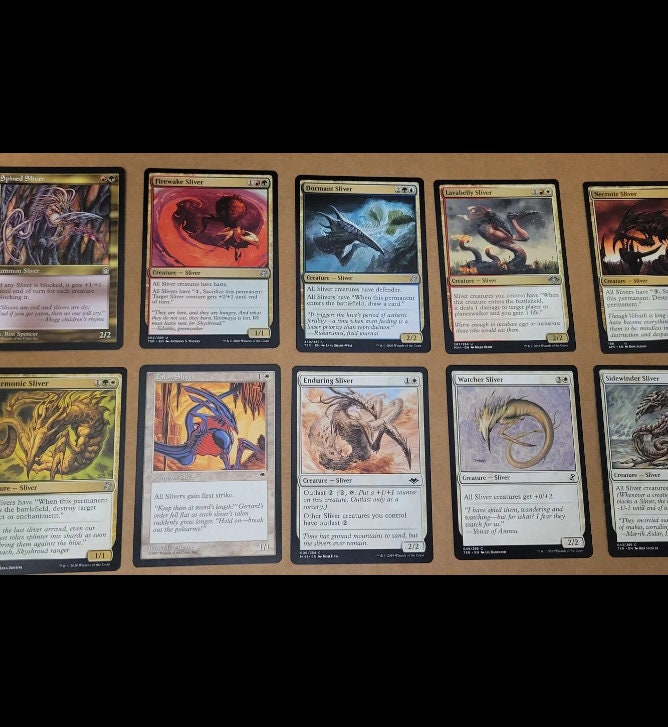 50 Unique MTG Magic the Gathering Sliver Cards! Includes Rare! - Etsy 50 Unique MTG Magic the Gathering Sliver Cards! Includes Rare! - Etsy