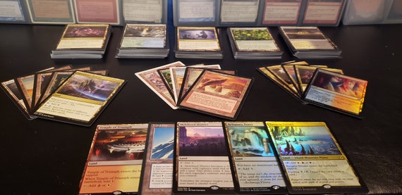 300 Assorted Magic: The Gathering Basic Land Cards – Plains, Islands, Swamps, Mountains, Forests
