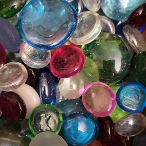 10 glass Counters / Gems for gaming! MTG Magic the Gathering Life Counters, Poison, +1/+1 etc!