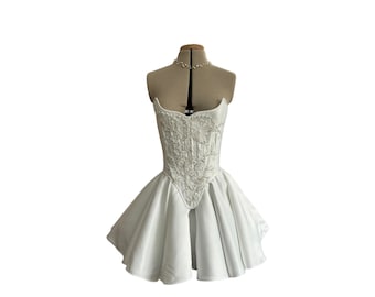 Handmade Sweetheart Beaded Bridal Set + Scarf