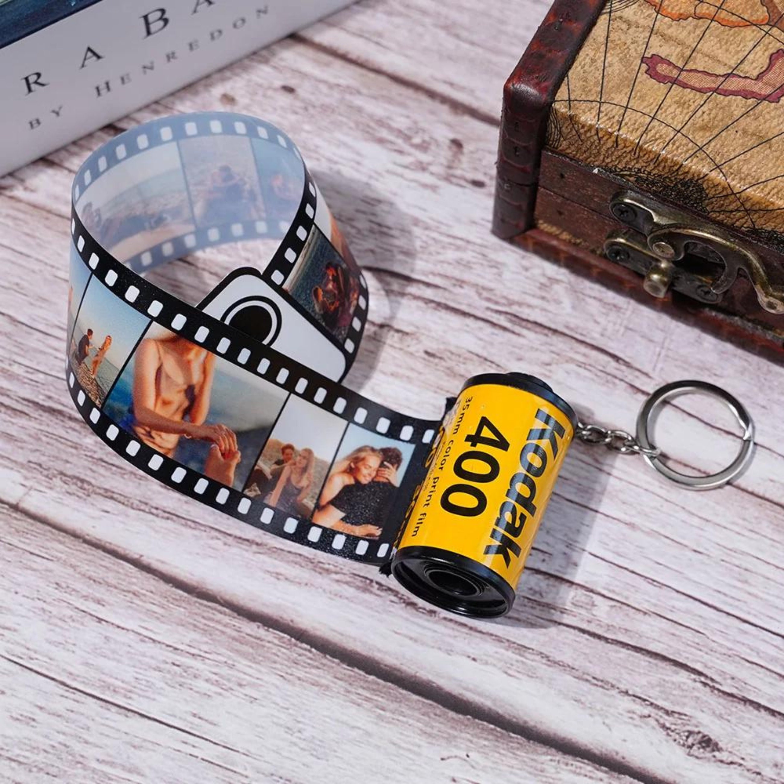 Film Roll Keychain, Personalized Camera Roll Gift, Anniversary, Wedding,  First Trip Photos, Graduation Gift, Parents Wedding Gift 