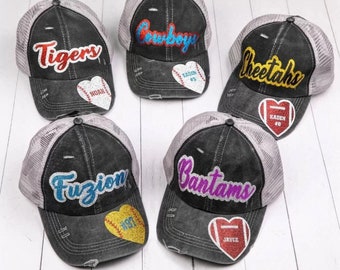 Personalized Custom Trucker Hats, Volleyball Gifts, Volleyball Mom, Baseball Mom, Softball Mom, Soccer Mom, Tennis Hat, Football Mom