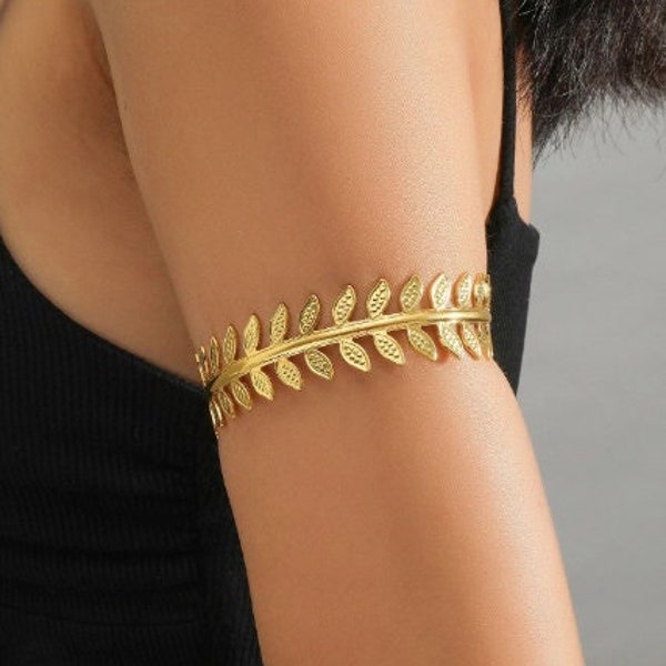Gold Arm Cuff Etsy