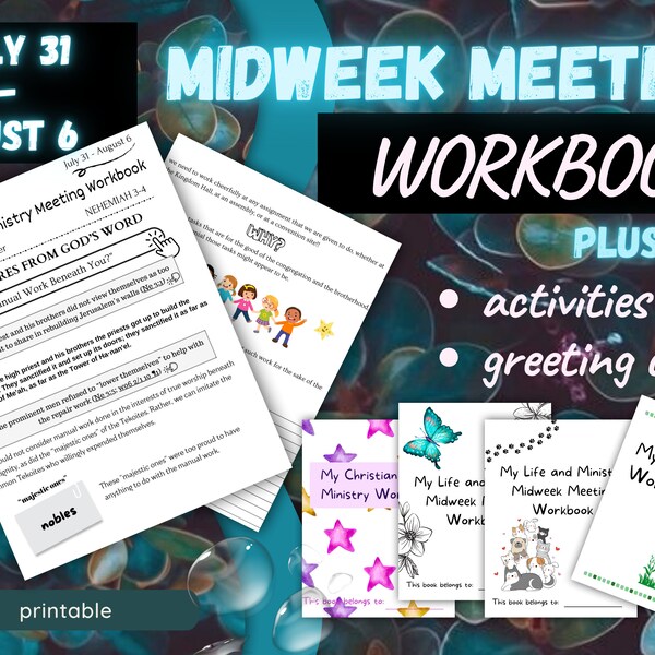 Life and Ministry Workbook Etsy