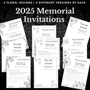 Invitación a la conmemoración de la muerte de Jesús / 2025 / Discurso especial / Escritura de cartas / Testigos de Jehová / Predicación / Cuaderno de trabajo de los TJ / Papelería /