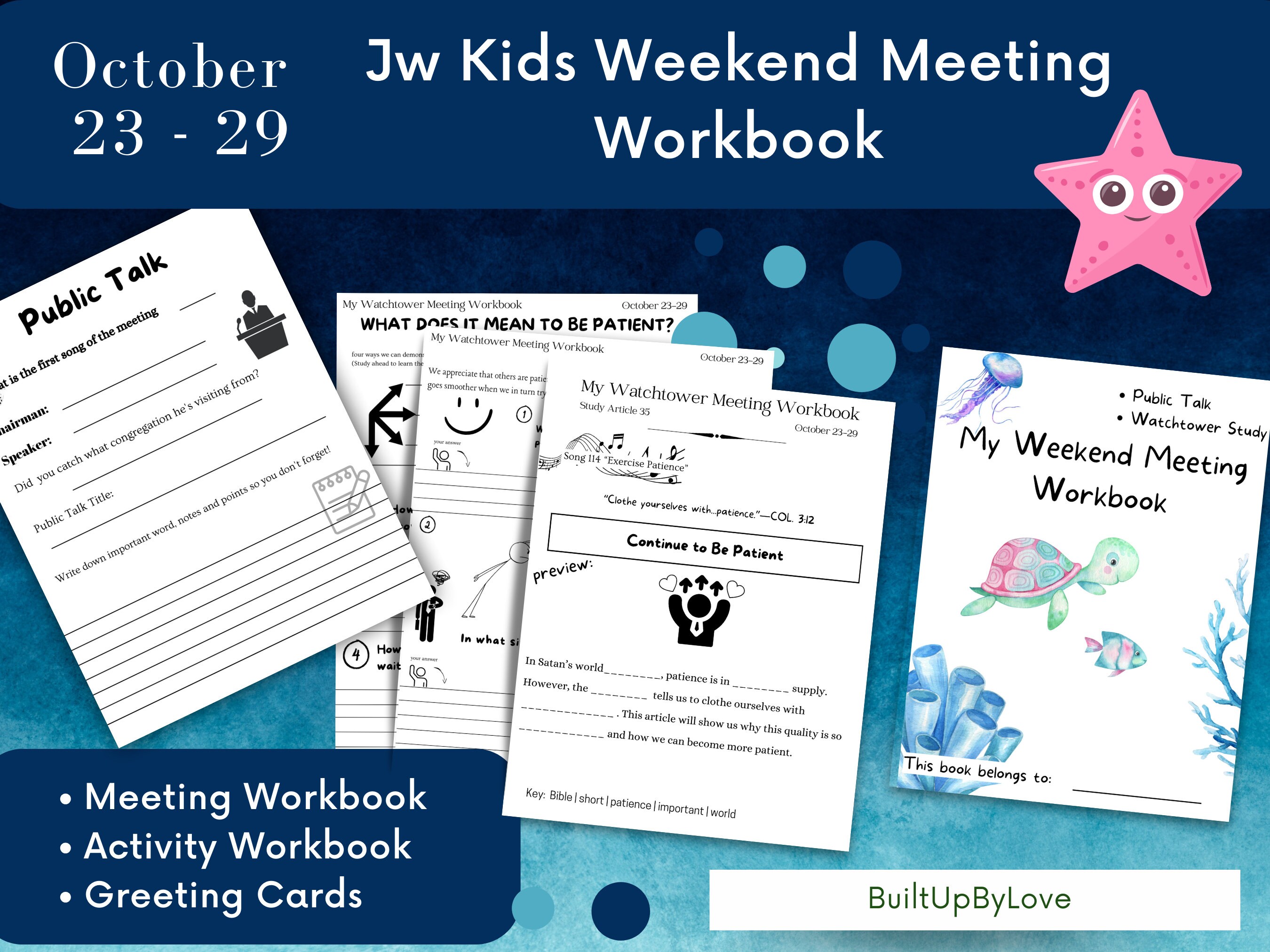 Jw Kids Watchtower Work October 23-29 Public Talk and Watchtower Study ...
