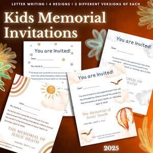 Invitación para conmemorar la muerte de Jesús / 2025 / Invitación para conmemorar a los TJ / Cómo escribir cartas para niños / Regalos de los TJ / jw org / Descargas / Libro de ejercicios de los TJ