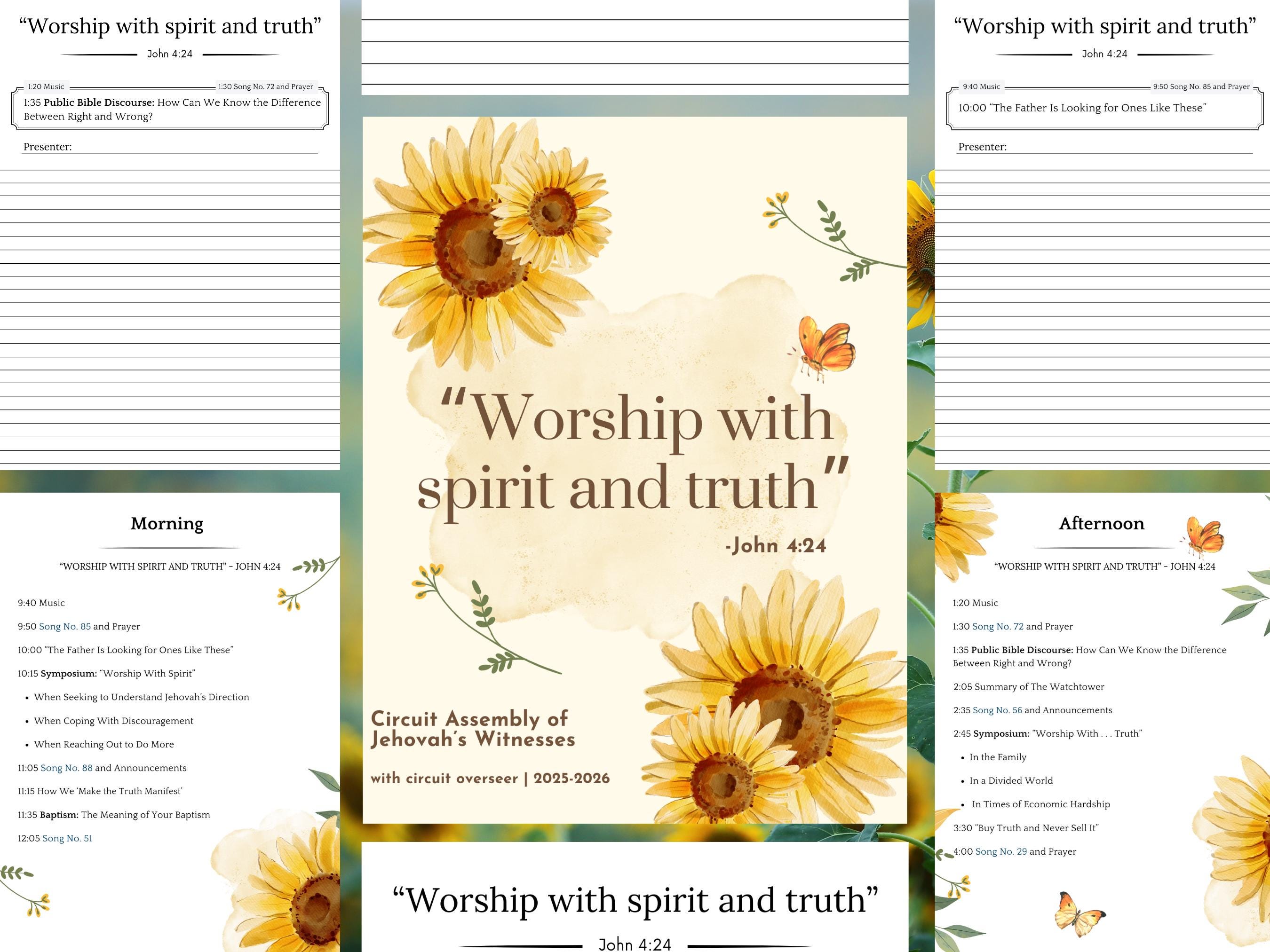 霊と真理をもって礼拝する 2025-2026 巡回大会 JW | ノート