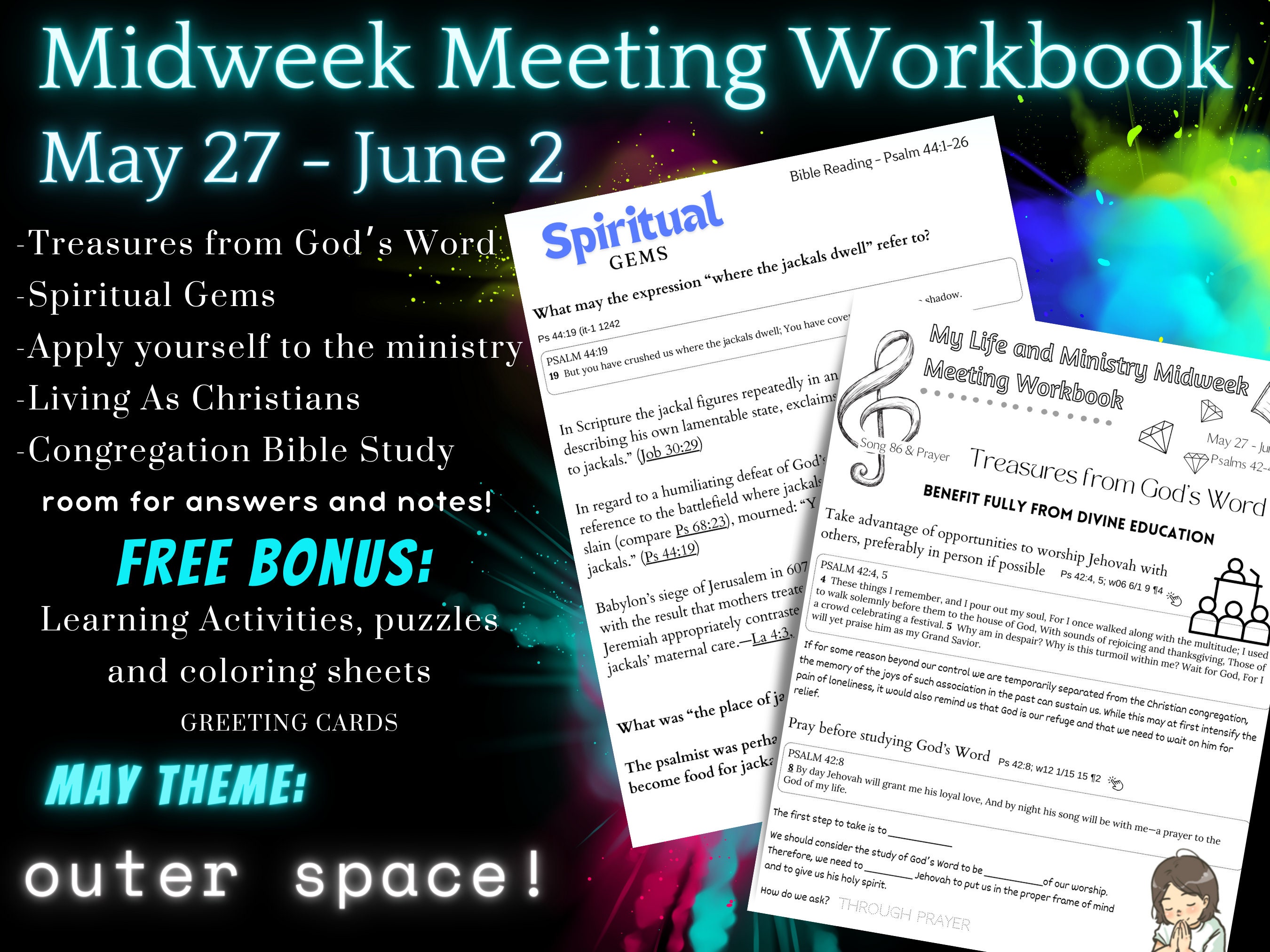 Jw Kids Workbook May 27 June 2 Our Christian Life and Ministry OCLAM Jw ...