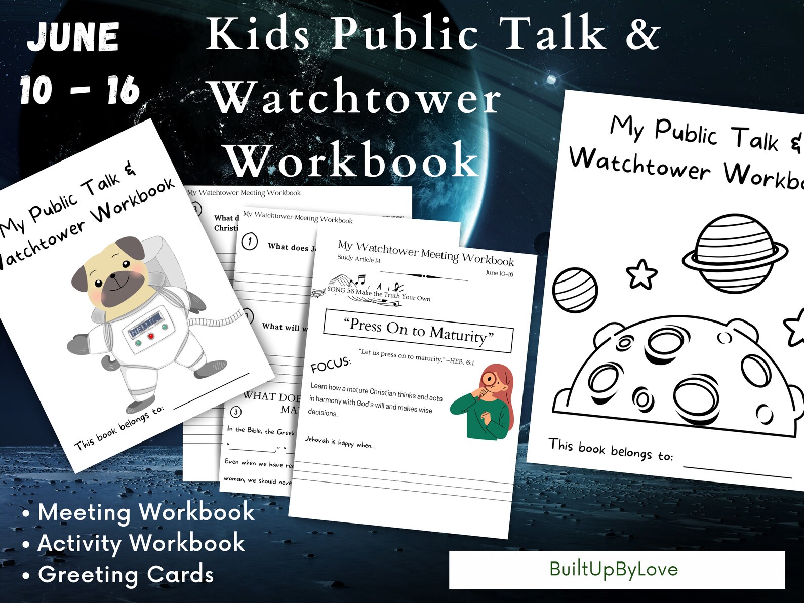 June 10-16 Jw Kids Watchtower Workbook Jehovah's Witnesses Meeting ...
