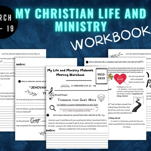 Jw Reunion Workbook Etsy
