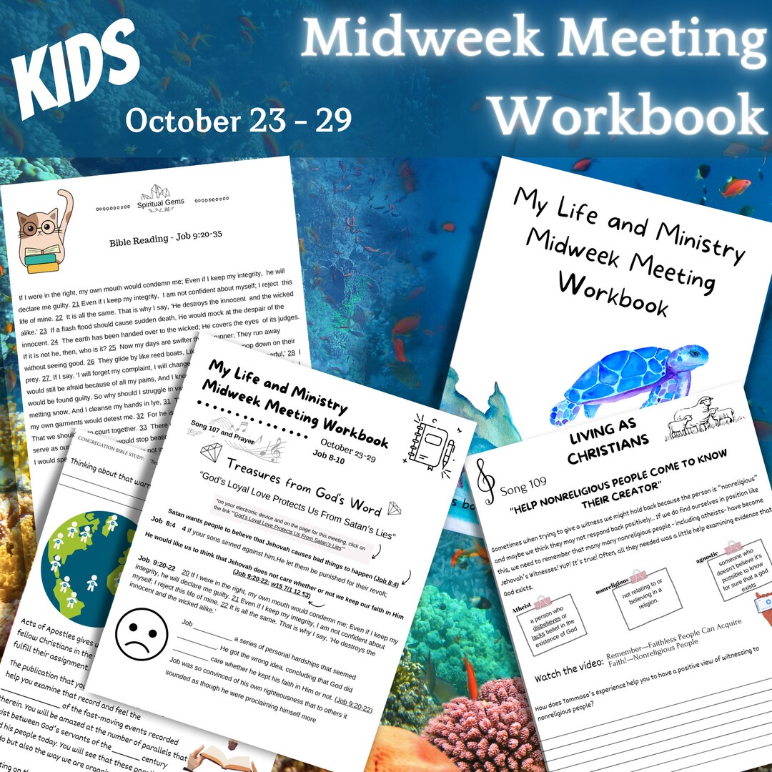 Jw Kids Workbook October 23-29 Midweek Meeting OCLAM Jw Printable Our ...