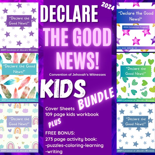 Jw 2024 Convention Kids Books - Etsy