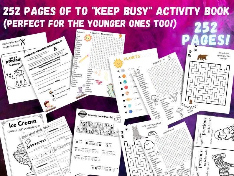 Jw Kids August Bundle Study Guide Midweek Meeting Workbook OCLAM