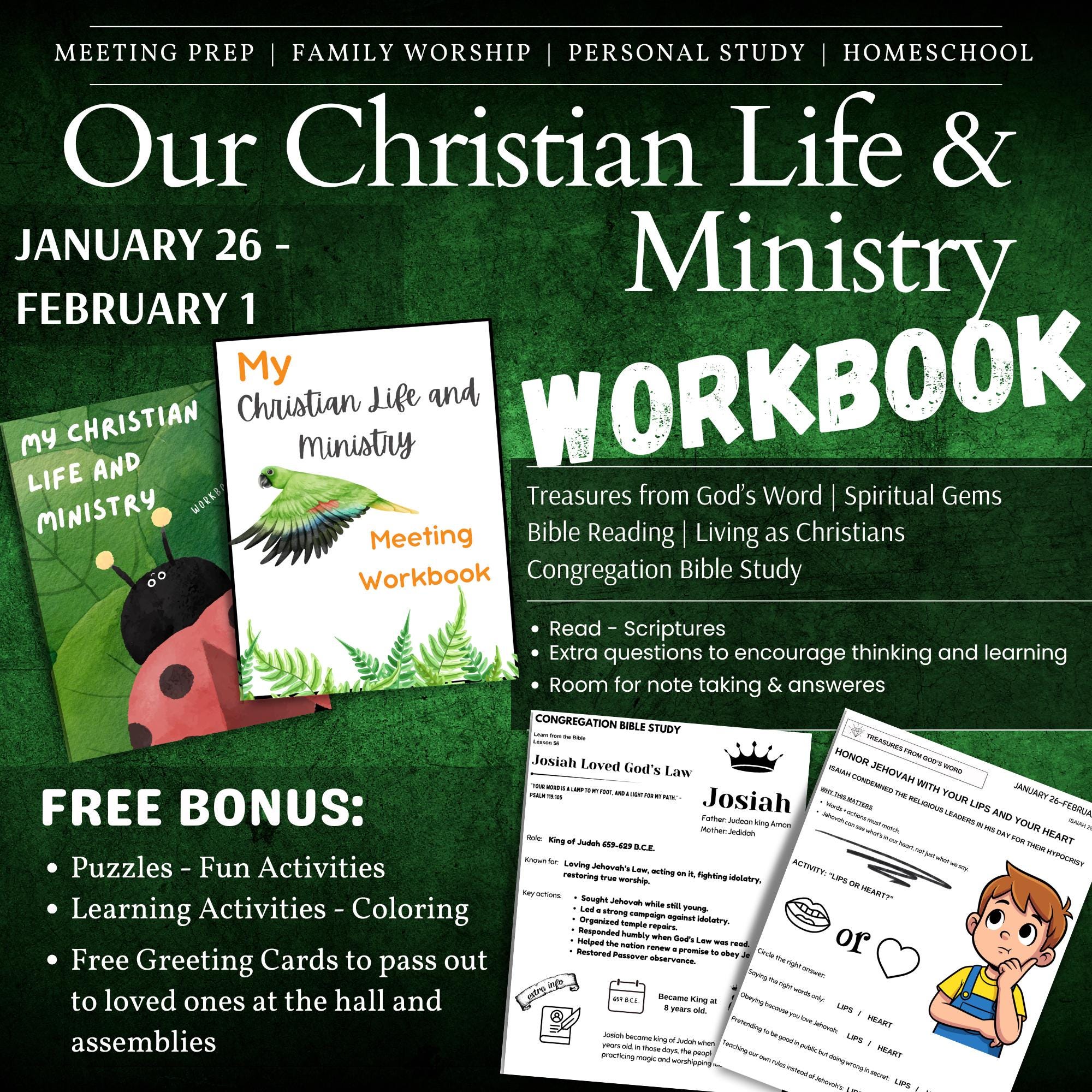 Ministry Notes.pdf JW Kids Meeting Workbook | Jan 26–feb 1, 2026 | Christian Life ...