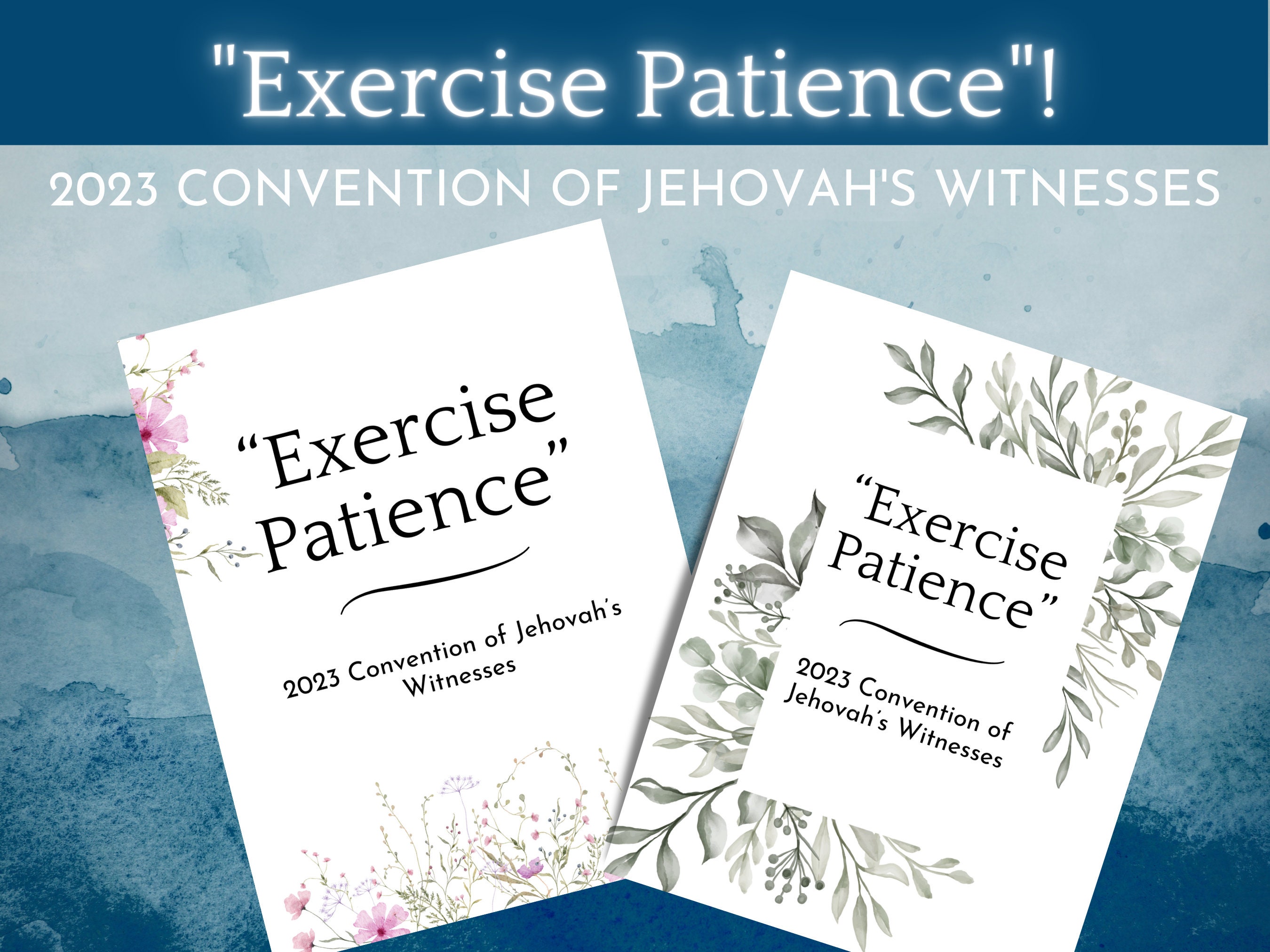 Exercise Patience 2023 Convention of Jehovah's Witnesses Etsy
