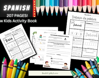 Spanish Activity Book for Jw Kids: Coloring, Word Practice (Printable)