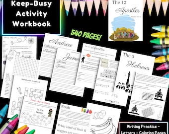 Jw Kids Activity Book: Homeschool Puzzles, Coloring, and Writing (Printable)