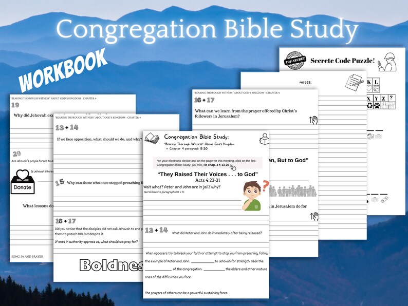 Jw Kids Workbook January 2228 Midweek Meeting OCLAM Jw Printable Jw