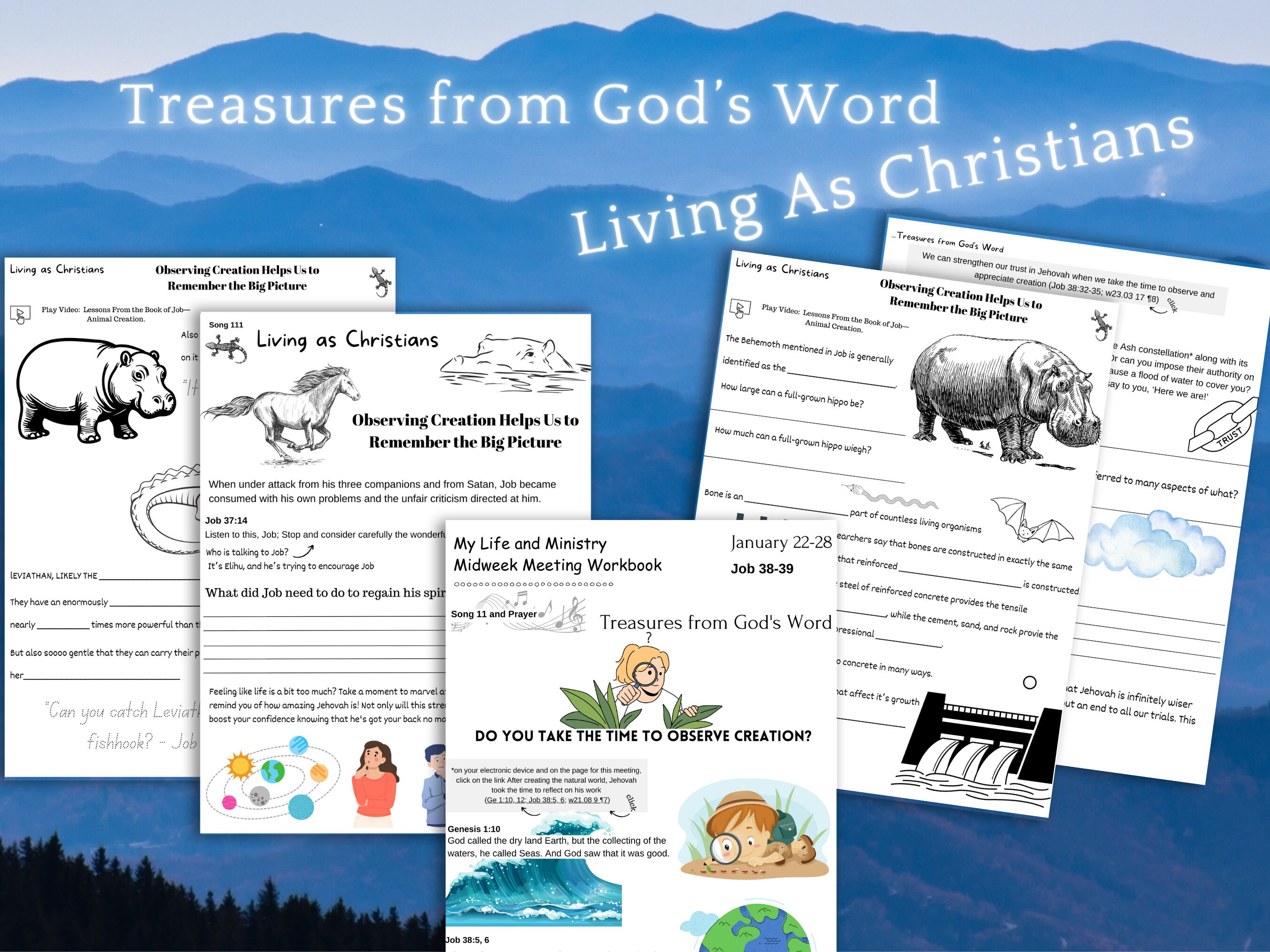 Jw Kids Workbook January 22-28 Midweek Meeting OCLAM Jw Printable Jw ...