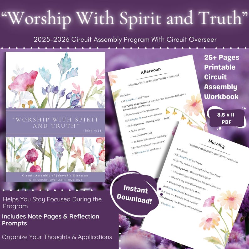 Spirit Circuits Worship With Spirit and Truth 2025-2026 Circuit Assembly JW | Notes ...