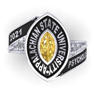 Personalized Custom Silver925 High school Class Ring , Graduation gift for her , Class rings for woman, Promise class ring , Unique Rings