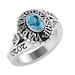 Blue Stone Class Ring,high School Class Ring,gemstone Ring, Simulated ...