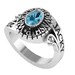 Blue Stone Class Ring,high School Class Ring,gemstone Ring, Simulated ...